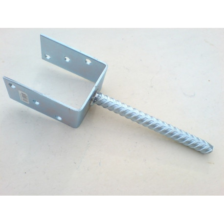 patka sloupku do betonu PS  90 U, galvanický zinek