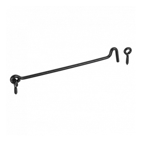 háček s očkem ZHK180C k zašroubování 180mm černý