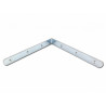 úhelník 160x160mm s prolisem zinkovaný