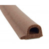 těsnění gumové samolepící P 9x5mm, 2x50m hnědá