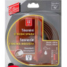 těsnění gumové samolepící P 9x5mm, 3x2,5m hnědá