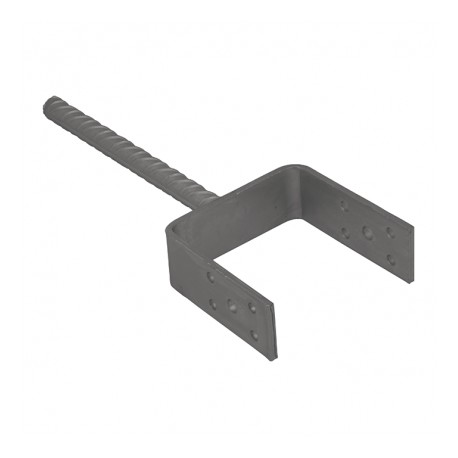 patka sloupku do betonu PSL100U galvanický zinek