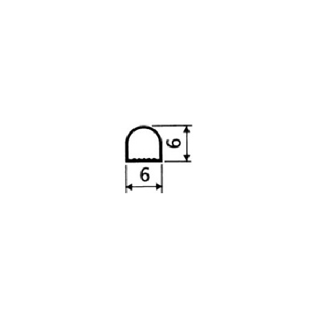 těsnění silikonové SILLEN A1 bílá 6x6mm, 25m