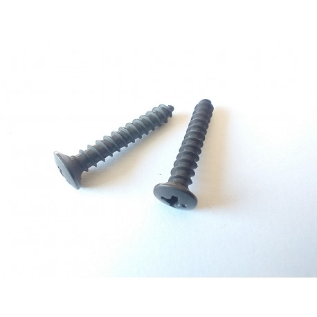 vrut zápustný ZAS 4,0x25 čočka černý, sada 2 ks