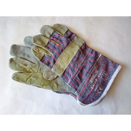 rukavice pracovní žlutá kůže vel. 10,5 STALCO