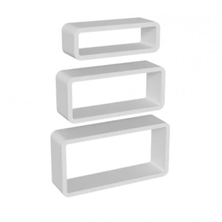 police modulární  FOS bílá, sada 3 ks