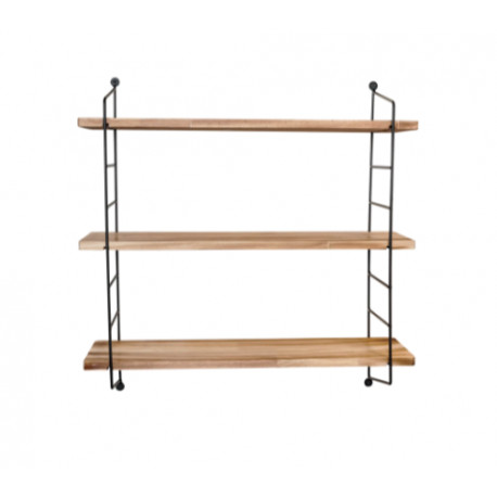 police loftová FDL 1 borovice/černá