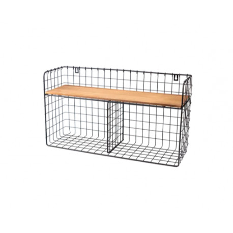 police loftová FWL 4 borovice/černá