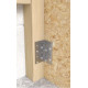 úhelník montážní s prolisem KMP9, 80x80x80mm