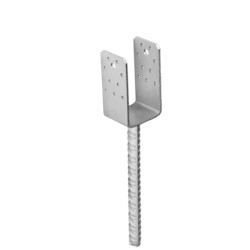 patka sloupku do betonu PSS 60 široká, galvanický zinek