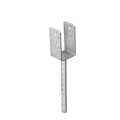 patka sloupku do betonu PSS 60 široká, galvanický zinek