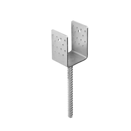 patka sloupku do betonu PSS 80 široká, galvanický zinek