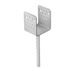 patka sloupku do betonu PSS 100 široká, galvanický zinek