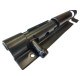zástrč s kulatým jezdcem 150x49mm, černá uzamykatelná