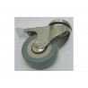 kolečko otočné s brzdou s otvorem pro šroub M10, 50x16mm šedé
