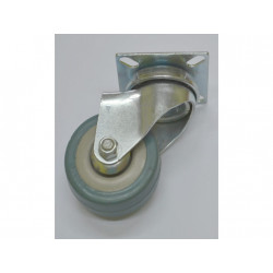 kolečko otočné s plotnou, 50x16mm šedé