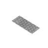 destička perforovaná PP 9,  80x200x2mm