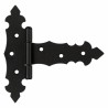 závěs trojúhelníkový ozdobný ZTD100C, 100x30x130x2,0mm černý