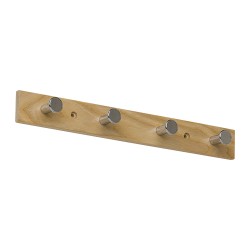 věšák WUF 2 dřevo, chrom