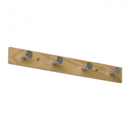 věšák WUF 2 dřevo, chrom