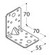 úhelník s prolisem KPL4, 70x70x55x2mm