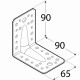 úhelník s prolisem KPS 1, 90x90x65x1,5mm