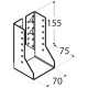 botka trámová uzavřená WBZ22, 70x155mm
