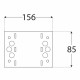 spojka plochá SDLPA 3, 156x85x2,5mm