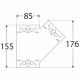 spojka plochá SDLPE 1, 155x176x85x2,5mm P