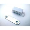 magnet nábytkový bílý 16x46mm MC03A