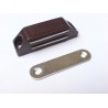 magnet nábytkový hnědý 16x61mm MC02A