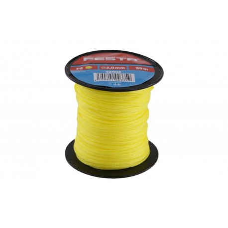 provázek stavební pletený 50m/2mm žlutý FESTA