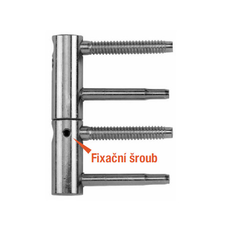 závěs dveřní Fb916-00-00 nastavitelný s fixací, ZN bílý