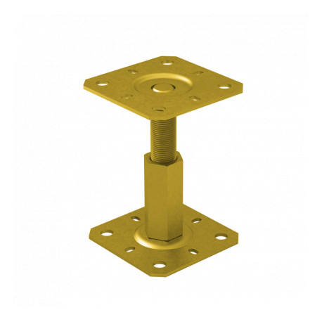 patka sloupku PR 100/130 M20 stavitelná, žlutý zinek