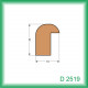 lišta drážkovaná D2519C smrk cink, 2,5m