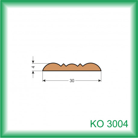 lišta krycí KO3004C smrk cink, 2,5m