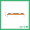 lišta krycí KO4004C smrk cink, 2,5m
